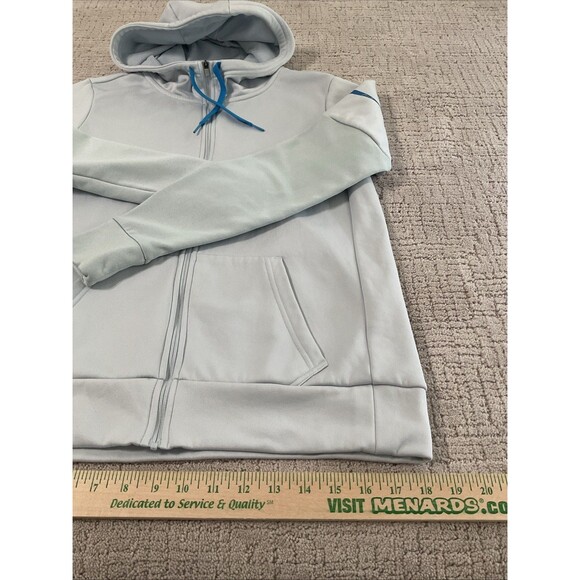 Nike Dri Fit Women’s Light Blue Hoodie Sweatshirt Zip Jacket Size S Platinum - Picture 5 of 11